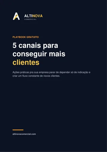 Playbook: 5 canais para conseguir mais clientes
